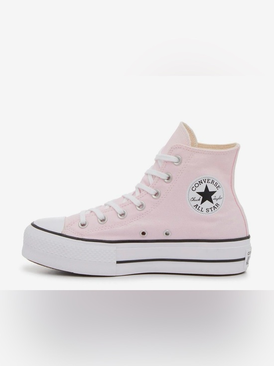 Converse Shoes - Converse Pink High-Top platform Canvas Sneakers